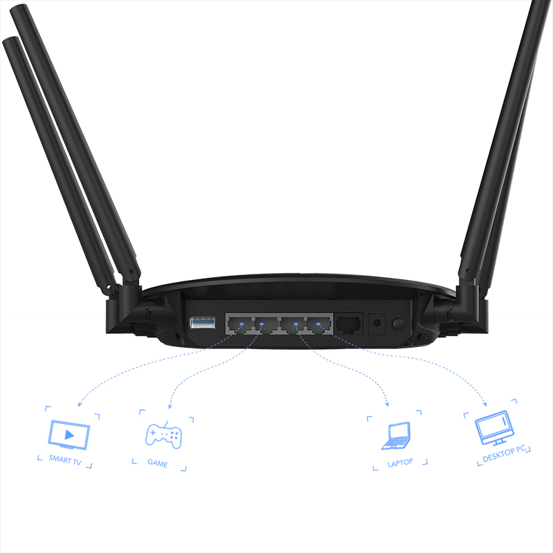 WN531P3 – AC1200 Smart Wi-Fi Router with Touchlink - See the world! by Wavlink