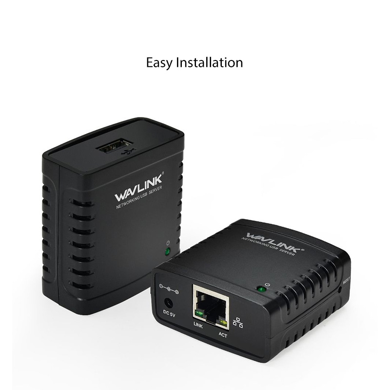 NU78M41 10/100Mbps Ethernet to USB 2.0 Network LPR Print Server 2