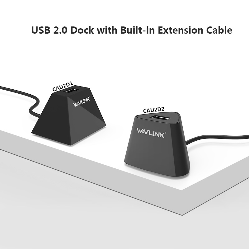 CAU2D1/WL-CAU2D2 USB 2.0 Dock with Built-in Extension Cable