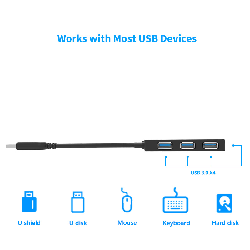 UH30412 SuperSpeed USB 3.0 4-Port Hub 2