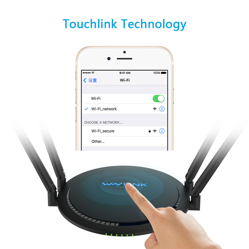 AC1200 Dual-band Smart Wi-Fi Router with Touchlink 3