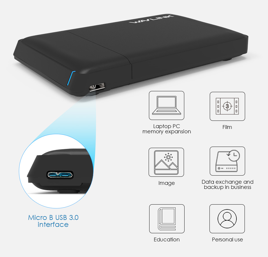 External Hard Drive Usb C G Drive Enclosure Wavlink Hard Drive