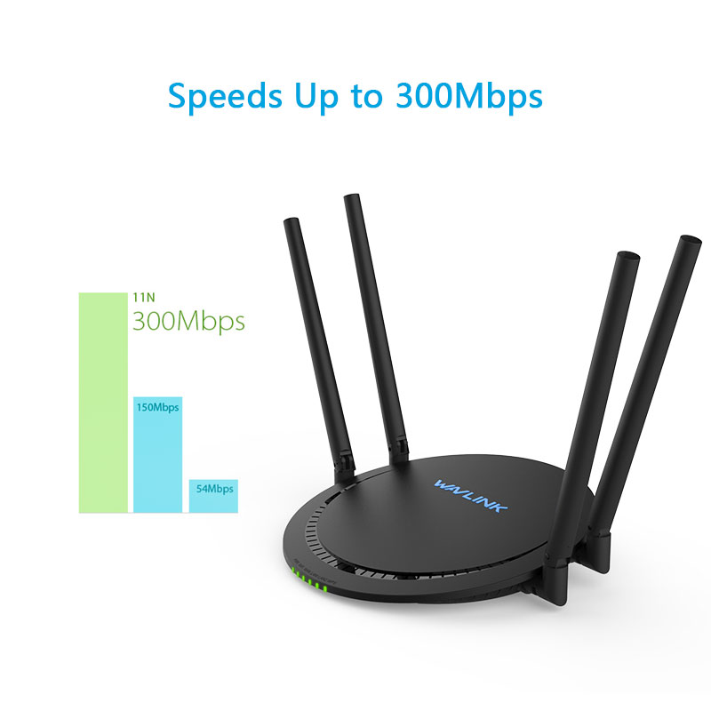 QUANTUM S4 WN530N2 N300 Wireless Smart Wi-Fi Router with Touchlink ...