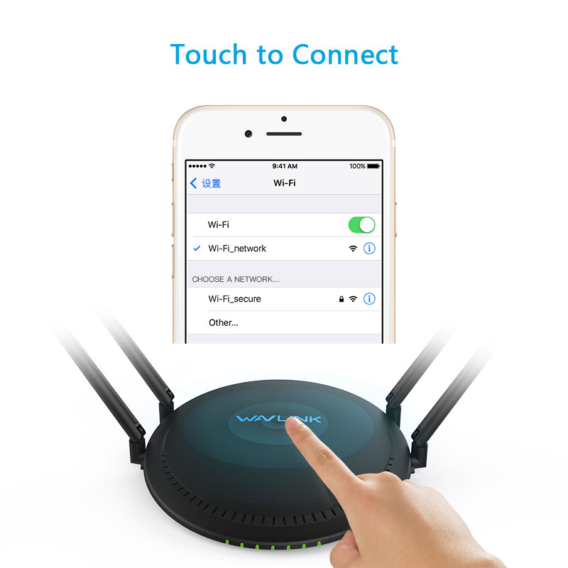QUANTUM D4 – AC1200 Dual-band Smart Wi-Fi Router with Touchlink 3