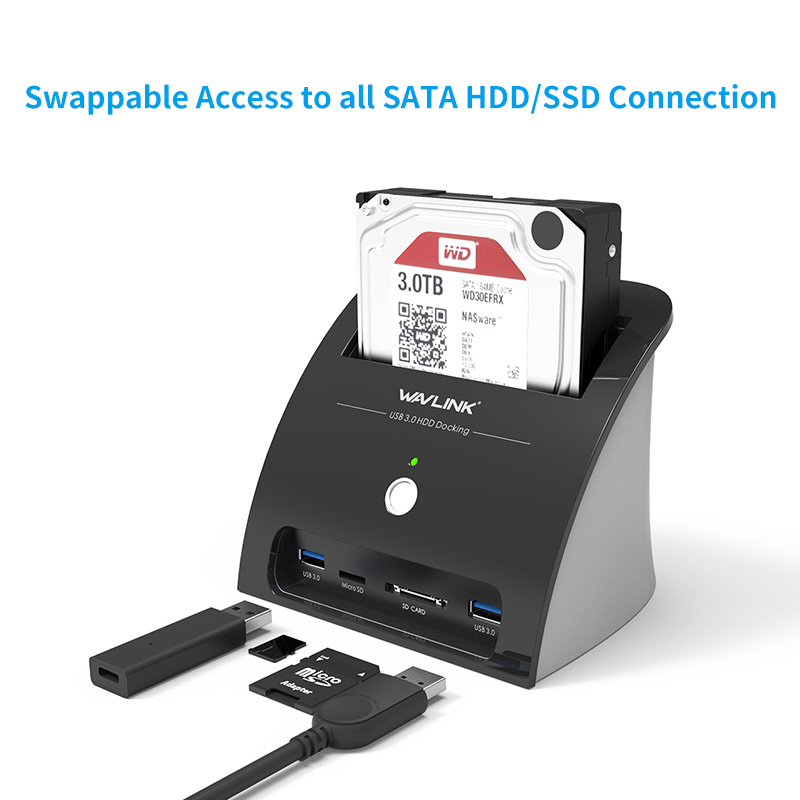 ST335A USB 3.0 to SATA Hard Drive Docking Station for 2.5” & 3.5” HDD SSD 2