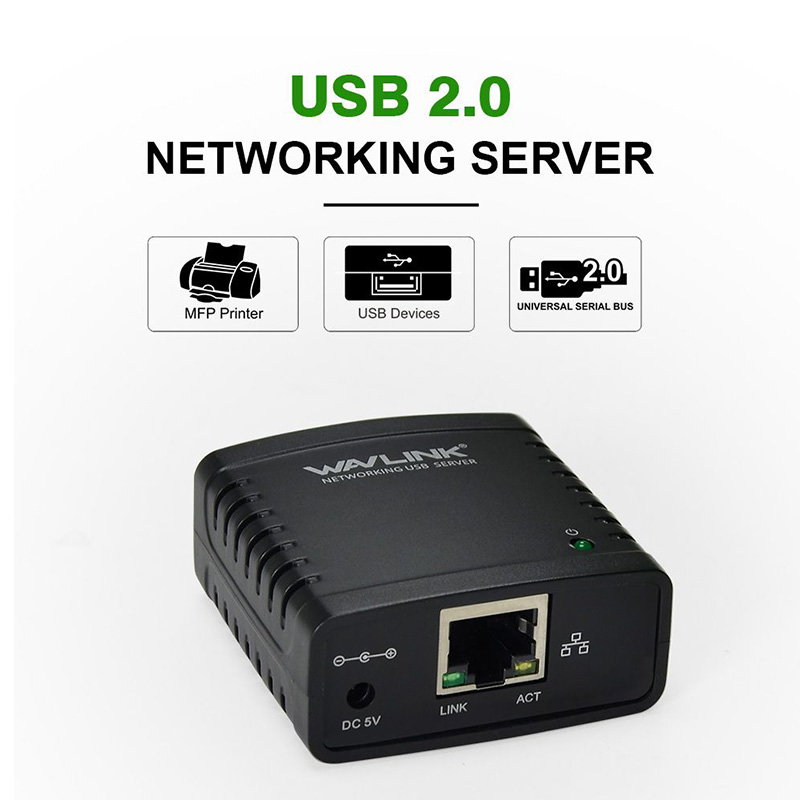 NU78M41 10/100Mbps Ethernet to USB 2.0 Network LPR Print Server 4