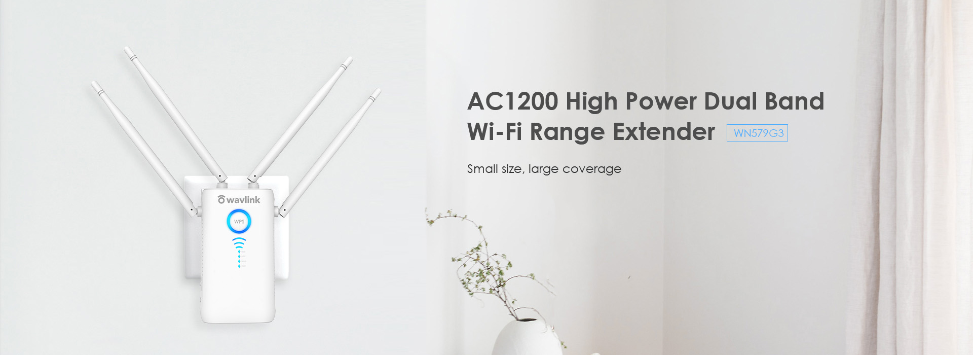 AC1200 Dual-band Wireless  AP/Range Extender/Router with Dual Giga  LAN and High Power Antennas