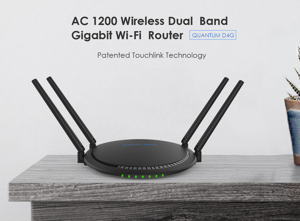 brugerdefinerede smag Faret vild WL-WN531G3 QUANTUM D4G – AC1200 Dual-band Smart Wi-Fi Router with Touchlink  and Giga LAN - Home and Business Networking Equipment &Wireless Audio and  Video Transmission Equipment -wavlink.com