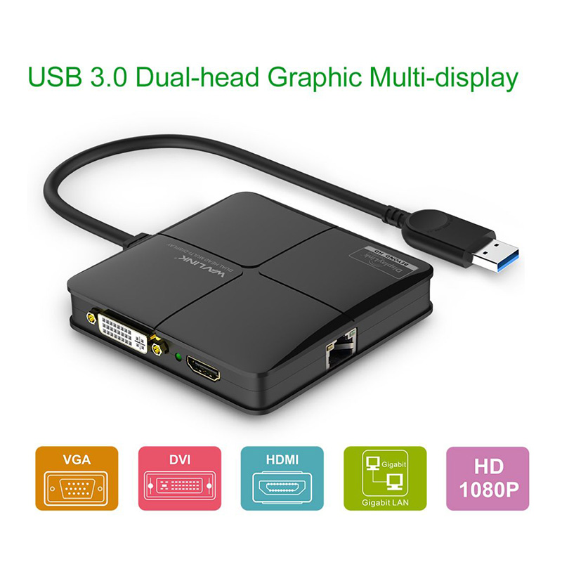 UG39DH1 USB 3.0 Multi-Display with Gigabit Ethernet Adapter 4