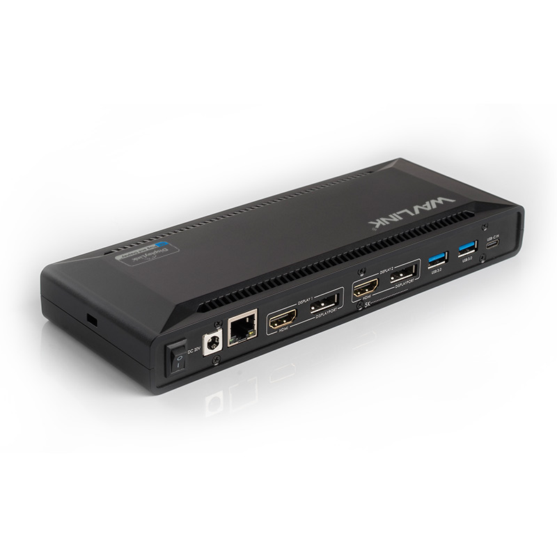 Wavlink USB-C Dual HDMI or DisplayPort Display 4K@60Hz 13-in-1 Universal Docking Station with 100W Power Delivery 1