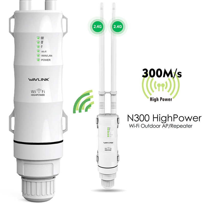 AERIAL HS2 – N300 High Power Outdoor Wireless AP/Range Extender/Router with PoE and High Gain Antennas 2