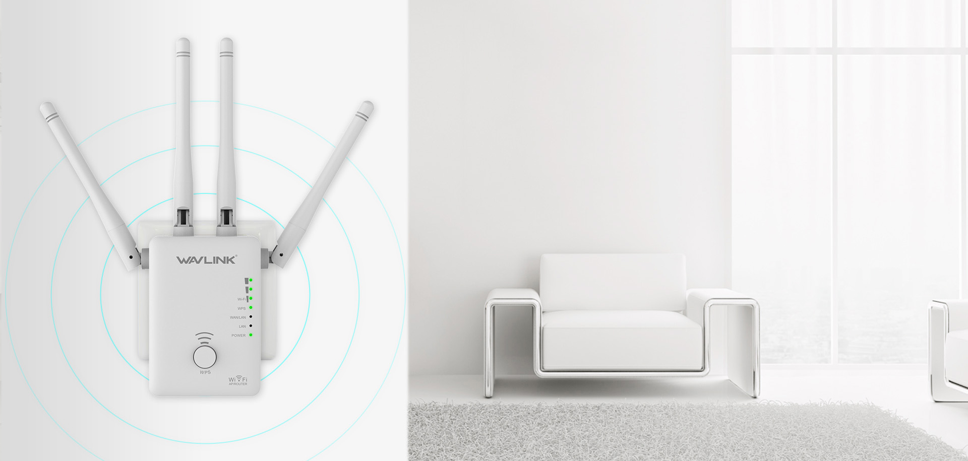 睿因WN575A3,AC1200M双频无线中继器