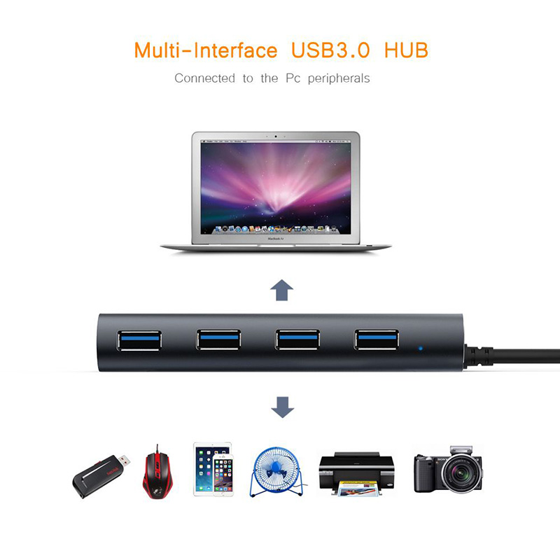 UH3047 SuperSpeed USB 3.0 4-Port HUB 5