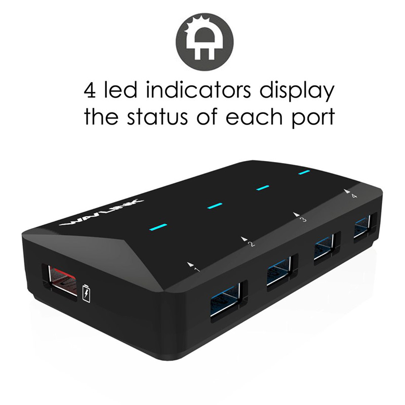 UH3042P1 Superspeed USB 3.0 4 Port HUB with 1 Fast Charging Port 2