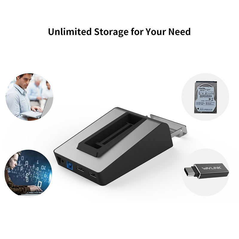 UG39DK2 USB 3.0 Aluminum Universal Docking Station with HDD & SSD Enclosure  4