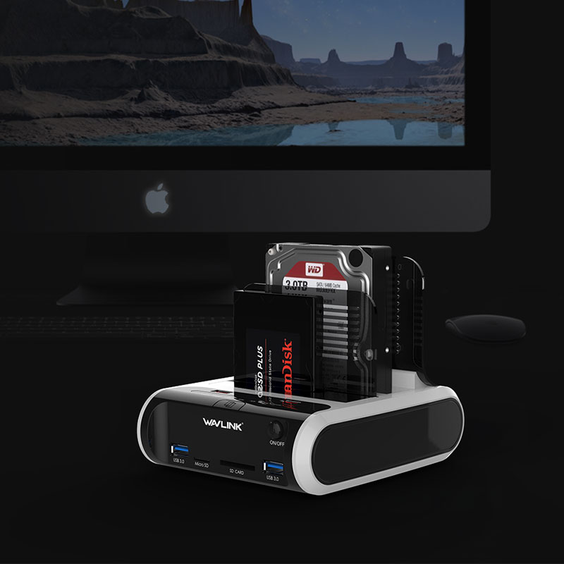 ST336A USB 3.0 to SATA Dual Bay External Hard Drive Docking Station for ...