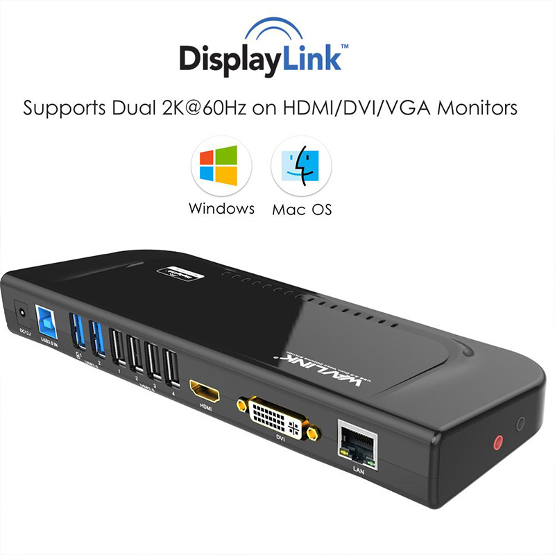 UG39DK4 USB 3.0 Universal Dual Display Docking Station 4