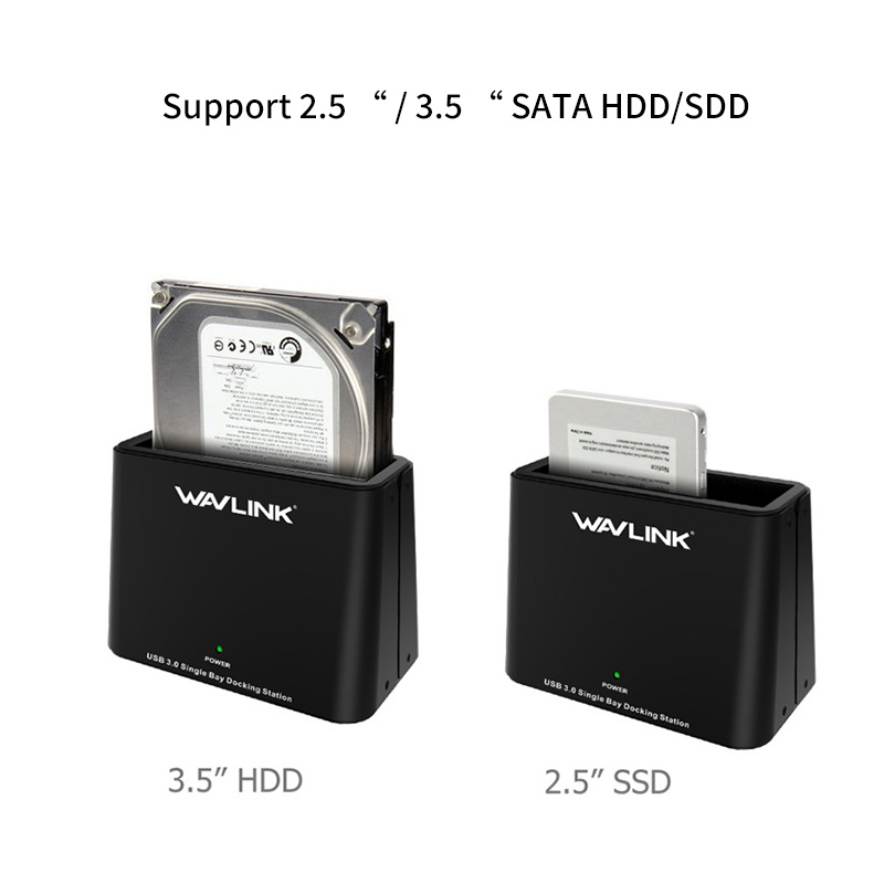 ST333U USB 3.0 to SATA Single Bay External Hard Drive Docking Station for 2.5/3.5 Inch SSD HDD  4