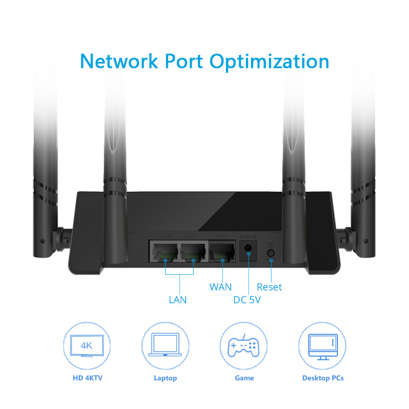 ARK 4 – N300 Wireless Smart Wi-Fi Router with High Gain Antennas 4