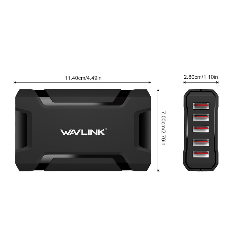 UH1052P 5-Port 45W/9A Smart Charger 5